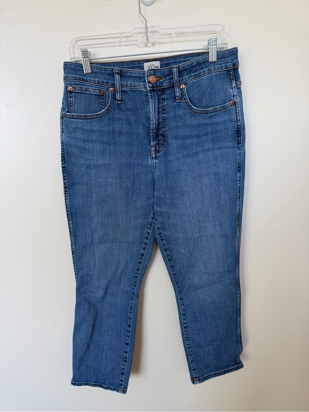 J. CREW Curvy Vintage Straight Light Wash Denim Jean